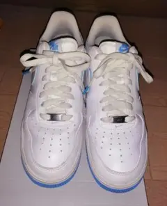 Nike Air Force 1 ホワイト/ブルー　27.5cm