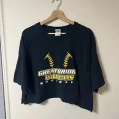 GREAT BRIDGE WILDCATS クロップドTシャツ ショート丈
