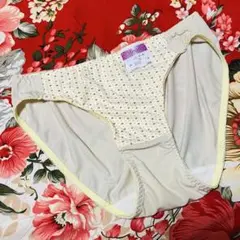 ★小花柄ショーツ★パンツ下着★イエロー★大きいサイズLL★