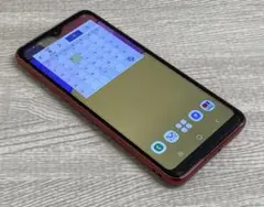★docomo Galaxy A21 SC-42A 本体 レッド系