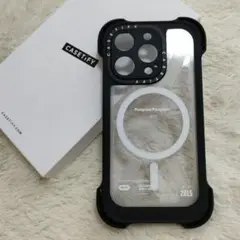 iPhone15Pro CASETiFY ケース 透明 クリア CLEAR 黒