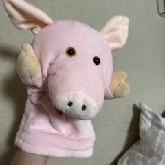 ピンクの豚 手袋人形
