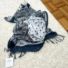 ニコルホワイト♡ショール　レーヨン100% 新品未使用