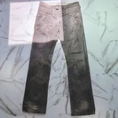 00s ニールバレット サンフレール期 ヒゲ USED加工デニムパンツ W30
