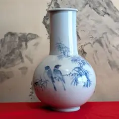 青絵　壺　花瓶　(古伊万里　李朝染付　デルフト中国好きな方) 青絵 壺 花瓶 (古伊万里 李朝染付 デルフト中国好きな方) Yahoo