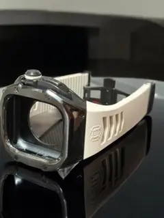 49mm ステンレスケース　ウルトラ アップルウォッチ　サンドホワイトブラック⭐︎
