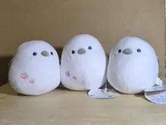 むにっと！シマエナガ マスコット　３種 ピンクハート、むらさきハート、ノーマル