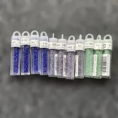 新品！TOHO 丸小ビーズ4g入　11本