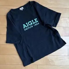 セールAIGLE【エーグル】半袖Tシャツ 【美品】 レディースロゴT Mサイズ