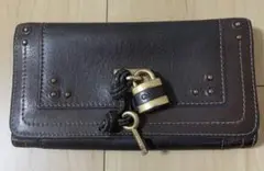 クロエ Chloe パディントン長財布 ブラウン