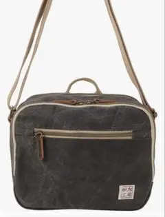 ブラックショルダーバッグ 10号帆布