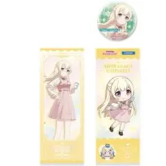 バンドリ パスパレ 白鷺千聖 ローソン 缶バッジ しおり 中国限定（2点まとめ）