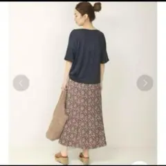 ペイズリー フレアスカート　36