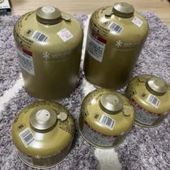 【新品未使用】スノーピークギガパワーガス5本セット