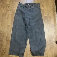 kutir ワイドデニムパンツ グレー