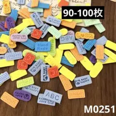 ハンドメイド素材　タグ　モチーフ　90-100個