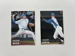プロ野球チップスカード　北海道日本ハムファイターズ　2枚セット
