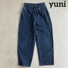 yuni デニムパンツ　フリーサイズ