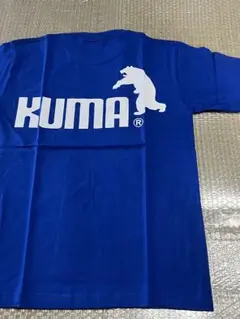 KUMA ロゴ Tシャツ 青