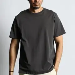 ダファーベーシックワンポイントTシャツ チャコールグレーＬ