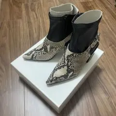 TOGA pulla ソックスブーツ クロコダイルx本革