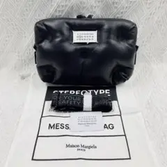 新品 メゾンマルジェラ グラムスラム ショルダーバッグ 革 ブラック