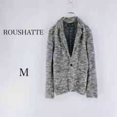 『ROUSHATTE』長袖ミックスカラーカーディガン(M) / 綿40% 秋冬物