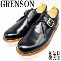 【極美品】GRENSON モンクストラップ 7G 革靴 ブラック メンズ