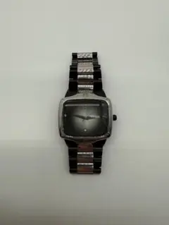 NIXON スクエアフェイス 時計 ブラック/シルバー