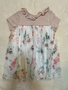 PETIT BATEAU 花柄ワンピース 18m