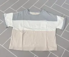 バースデー　ボーダーポケットTシャツ　100cm