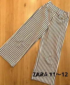 ZARAストライプ パンツ　11〜12