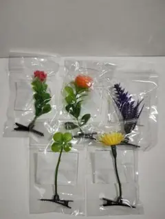 草生えてて草 超えて花 ヘアクリップ 5種 コンプリート
