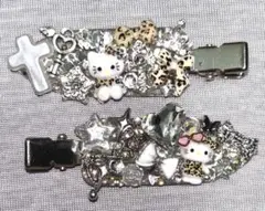 デコ前髪 ヘアクリップ 2個セット