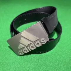 タイムセール❗️アディダス★ロゴバックルレザーベルト★