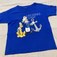 ディズニークルーズライン　ミッキーマウスTシャツ　120 ブルー