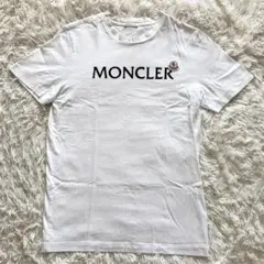 極美品 モンクレール MAGLIA 半袖Tシャツ ワッペン ロゴ刺繍