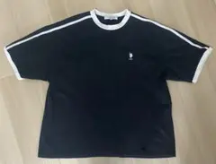 U.S. POLO ASSN. サイドライン 半袖ルーズリンガーTシャツ