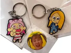 《平成フラミンゴ》キーホルダー 缶バッチ 3点セット YouTuber 人気