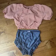 BREEZE チェック セパレート水着