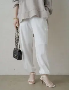 【新品】ラウンジドレス サテンカーゴパンツ M
