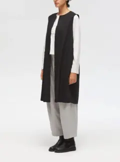 mizuiro ind front fly cocoon gilet フリー