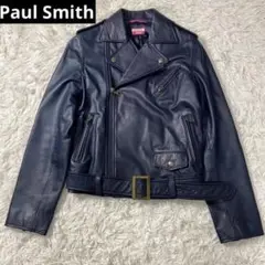 ☆美品☆ PaulSmith ダブル ラムレザー レザージャケット レディース