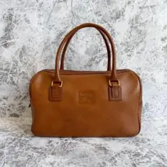 美品 バーバリー ハンドバッグ ヴィンテージ レザー ブラウン