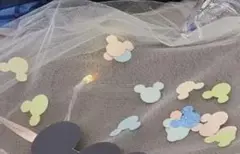 ミッキーシャワー　フラワーシャワー　ミッキーシェイプ　紙吹雪