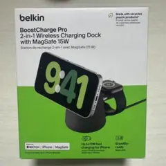belkin ベルキン Magsafe 対応 2in1 ワイヤレス充電器