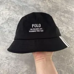 POLO キッズハット　黒