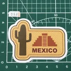 防水ステッカー メキシコ MEXICO サボテンとピラミッド デザイン