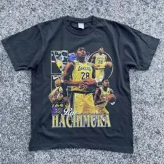 Rui Hachimura Lakers Tシャツ　八村塁　フェード　ブラック