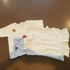 ZARA ホワイトTシャツ 2枚セット 4-5歳